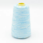 Overlock cones multicolor aqua / white (Q101)