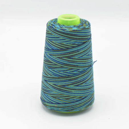 Overlock Konen multicolor grün / blau (Q102)