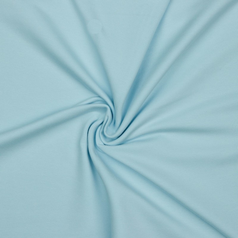 Organic french terry - plain aqua (v)