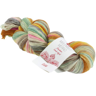 Lana Grossa - Meilenweit 100 Hand-Dyed pink-yellow-golden brown (7007