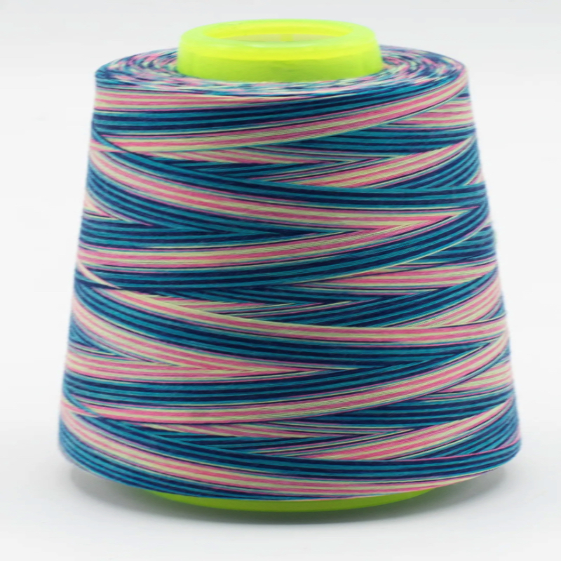 Overlock cones multicolor turquoise / pink (Q115)