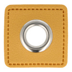 Ösen Patches - goldgelb 8mm silber