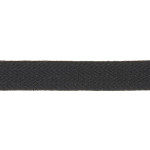 Ruban de coton sergé chevron - 20 mm noir