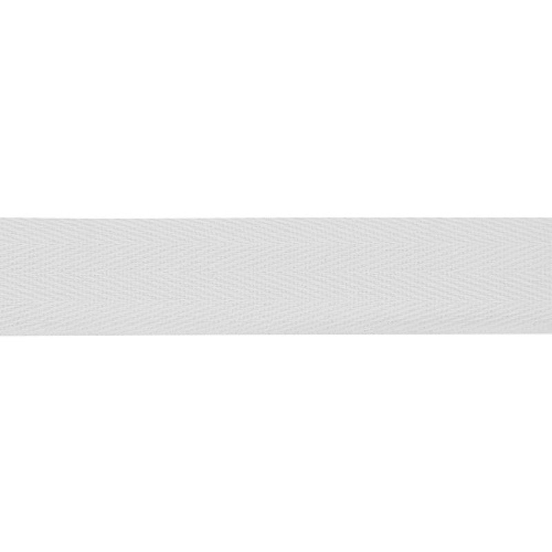Cotton ribbon twill chevron - 20mm light gray (987)