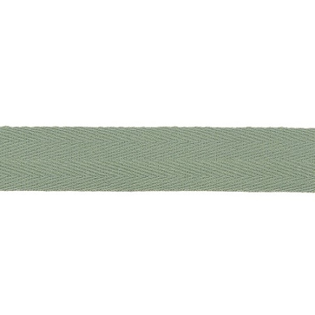 Baumwollband Twill chevron -  20mm salbei (812)