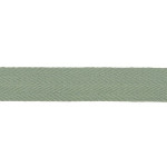 Cotton ribbon twill chevron -  20mm sage