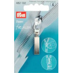 Zipper pendant metal classic matt silver