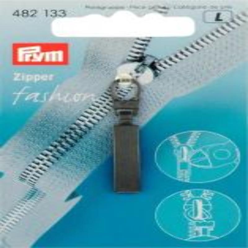 Zipper pendant metal classic black