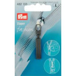Zipper pendant metal classic black