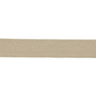 Baumwollband Twill chevron -  20mm beige (916)