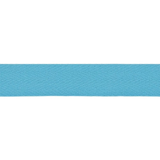 Cotton ribbon twill chevron - 20mm turquoise (918)