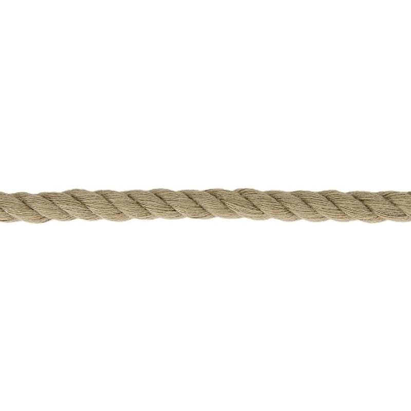 Twisted cotton cord 8mm - beige