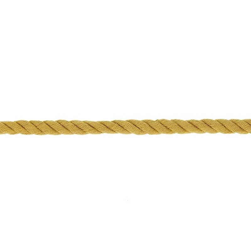 Twisted Cotton cord 8mm - mustard (937)