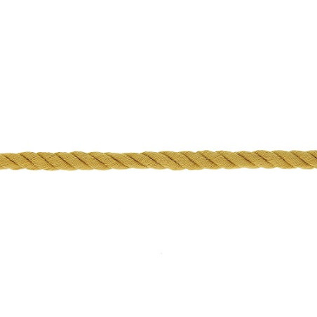 Twisted cotton cord 8mm - mustard (937)