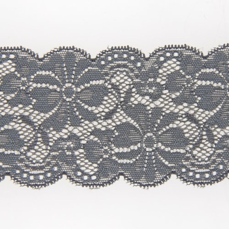 Elastic lace 65mm grey (pr)