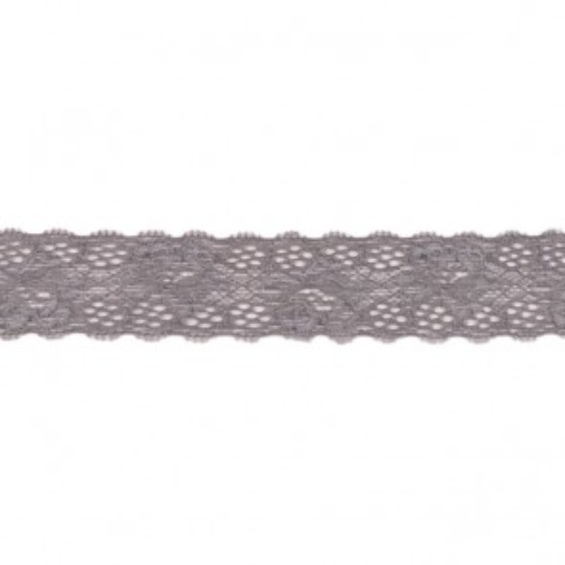 Elastic lace 30mm dark grey