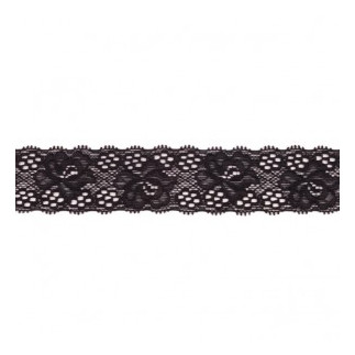 Lacet élastique 30 mm noir