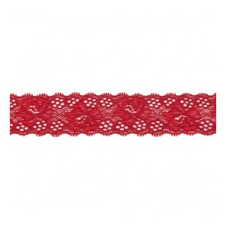 Elastic lace 30mm burgundy