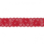 tissu de dentelle élastique 30 mm bordeaux