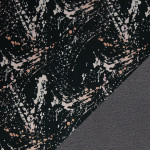 Nano softshell - Fiete Splashes old pink on black