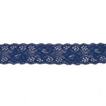 Elastic lace 30mm dark blue