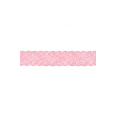 Elastic lace 30mm pink