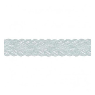 Dentelle élastique 30 mm menthe