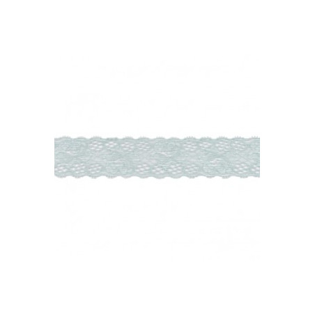 Dentelle élastique 30 mm menthe