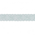 tissu de dentelle élastique 30 mm menthe