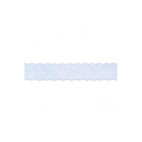 Dentelle élastique 30 mm bleu clair