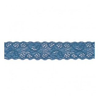 Dentelle élastique 30 mm jeans