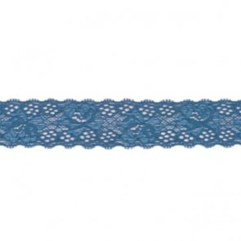 Elastic lace 30mm denim