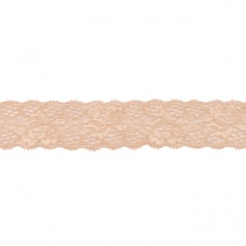 tissu de dentelle élastique 30 mm sable