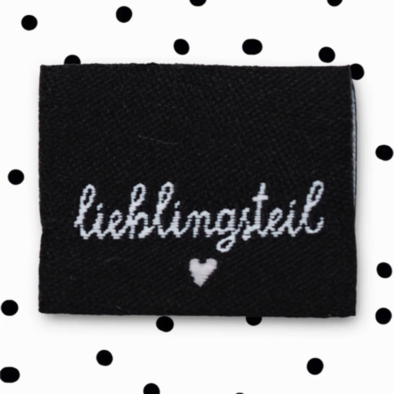 Woven Label - Lieblingsteil black