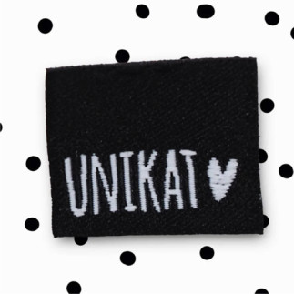 Woven Label - Unique Black