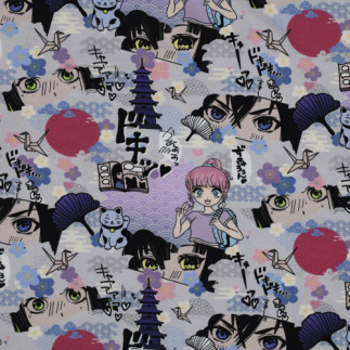 Jersey- Digital Manga gray