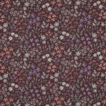 tissu enduite acrylique - Fleurs mauves