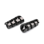 Cord end - metal spiral gunmetal - 1 pc.