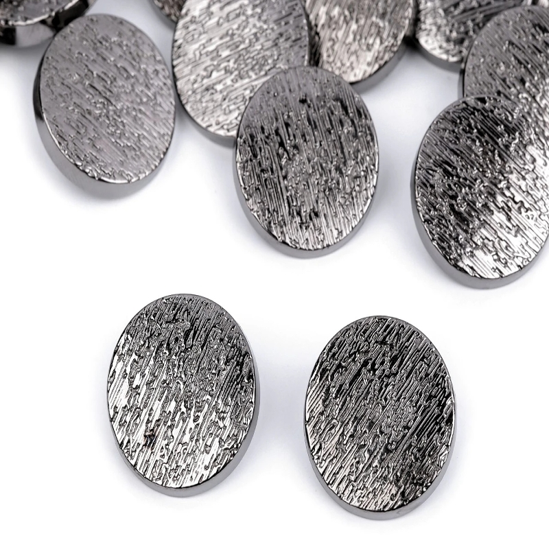 Eyelet button - metal grunge 22.5mm gunmetal