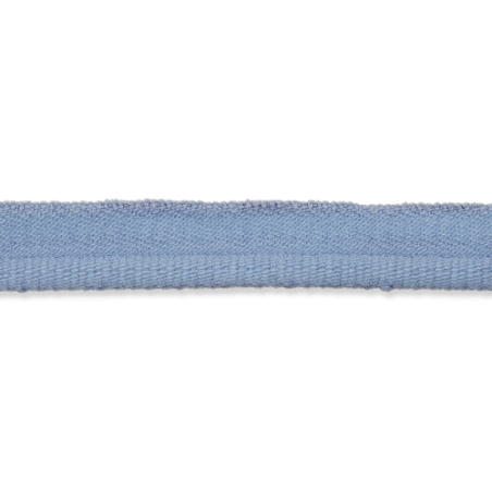 Passepoil jersey 9 mm - bleu fumée