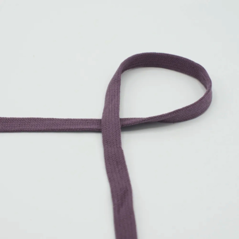 coton tissé mauve 15 mm (qt)