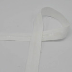 Elastic ribbon anti-slip white 25mm