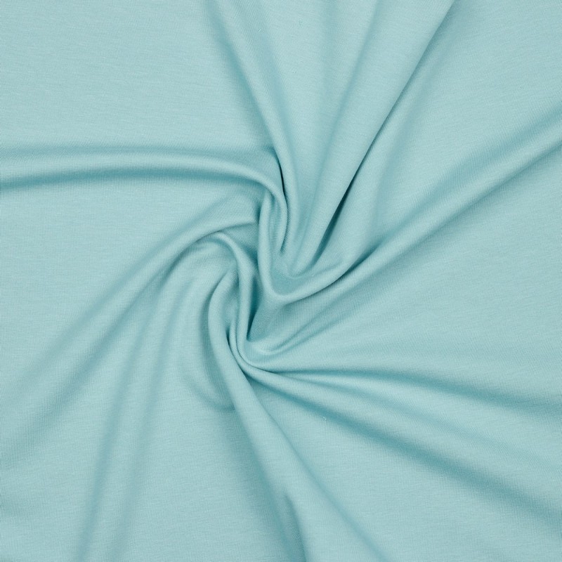 Bio french terry - uni bleu ciel (v16)