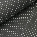 Jersey Knit - Pin dots dark grey