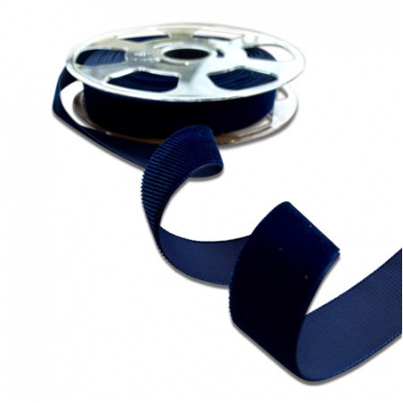 Velvet grosgrain ribbon - 22mm navy 419