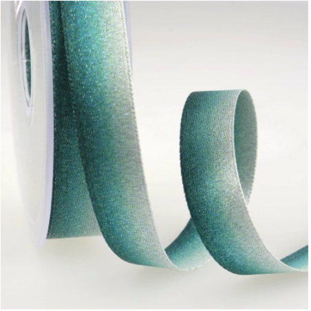 Satin ribbon 15mm iriscident aqua (st20)