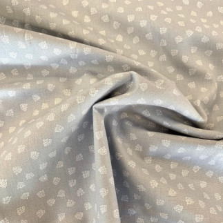 coton tissé - Mini Anchor gris clair