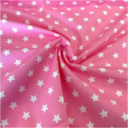 Woven Cotton - Mini Stars light pink (H)