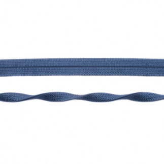 Elastic edging tape Jacquard denim blue (kh)
