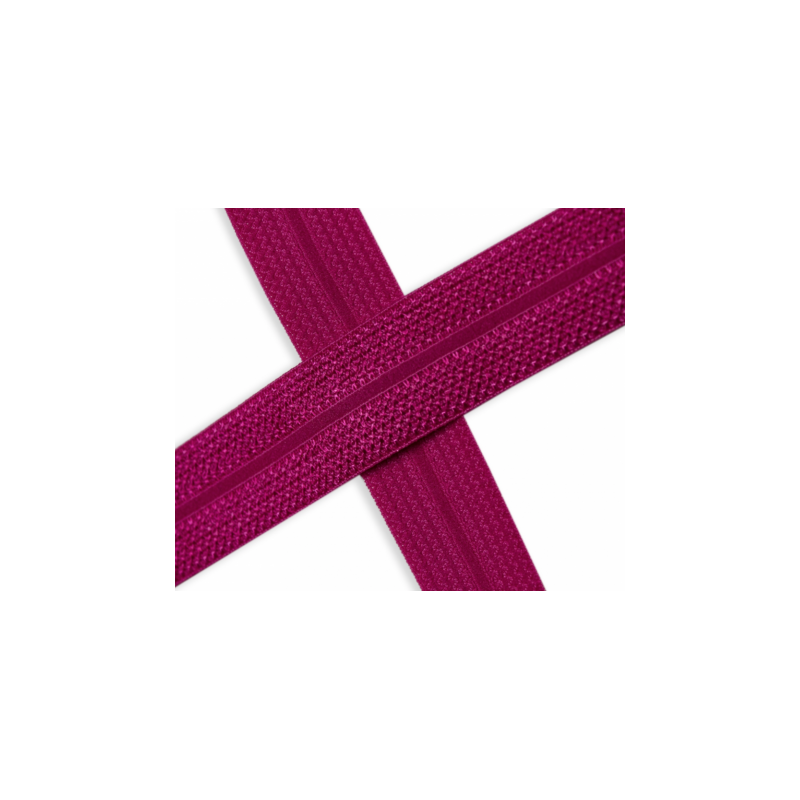 Elastic edging tape Jacquard fuchsia (qt)